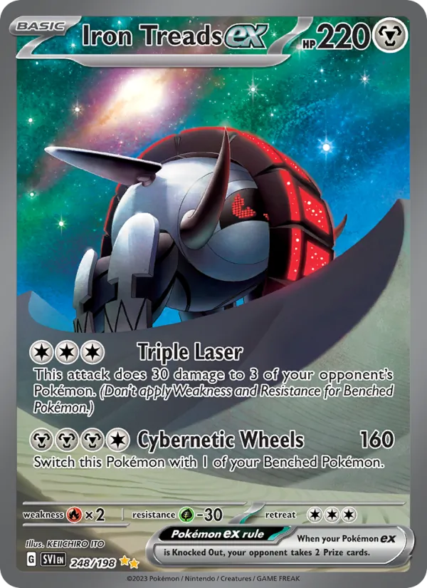 Iron Treads ex - Scarlet & Violet Pokemon Card