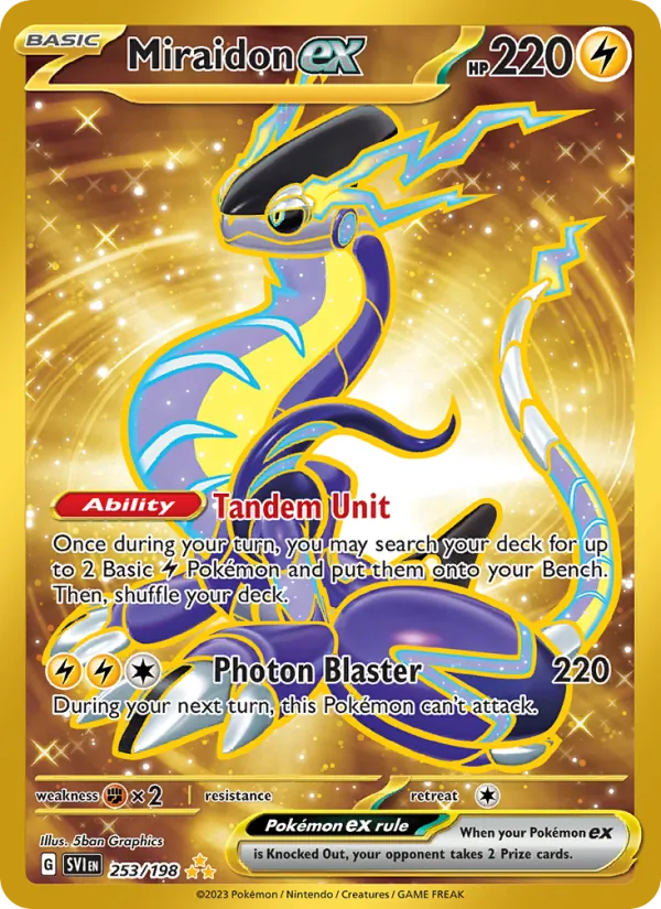 Miraidon ex - Scarlet & Violet Pokemon Card