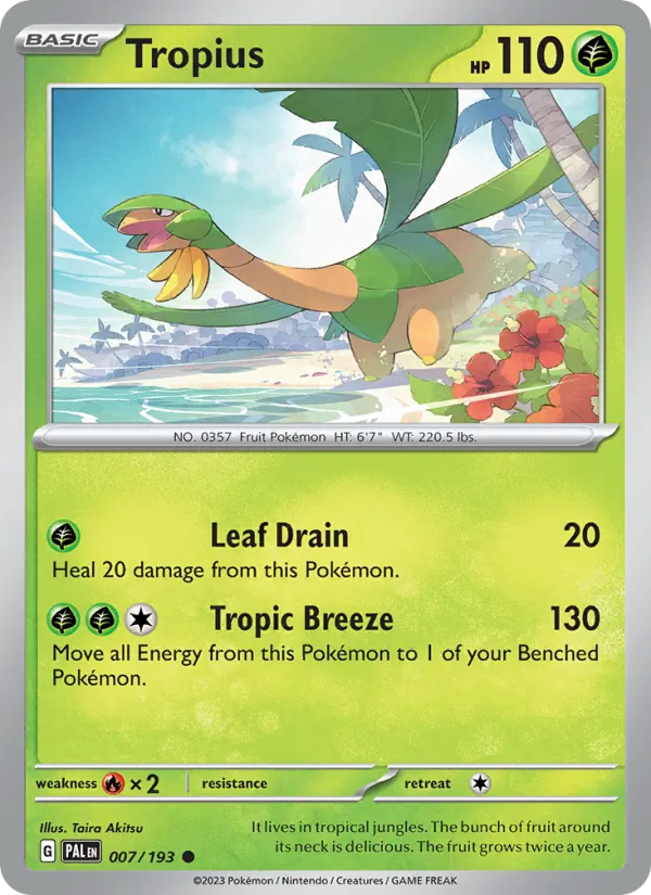 Tropius - Paldea Evolved Pokemon Card