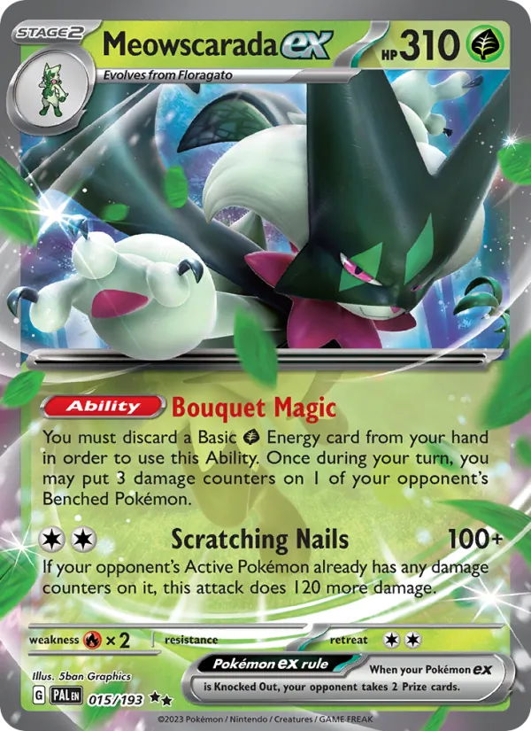 Meowscarada ex - Paldea Evolved Pokemon Card