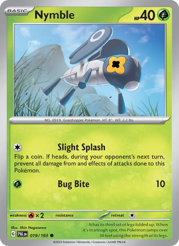 Nymble - Paldea Evolved Pokemon Card
