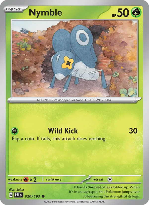 Nymble - Paldea Evolved Pokemon Card