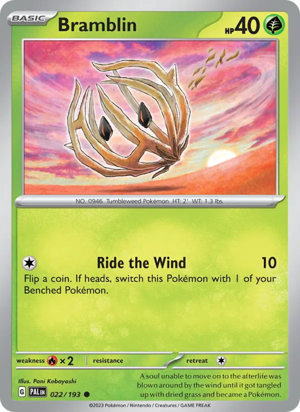 Bramblin - Paldea Evolved Pokemon Card