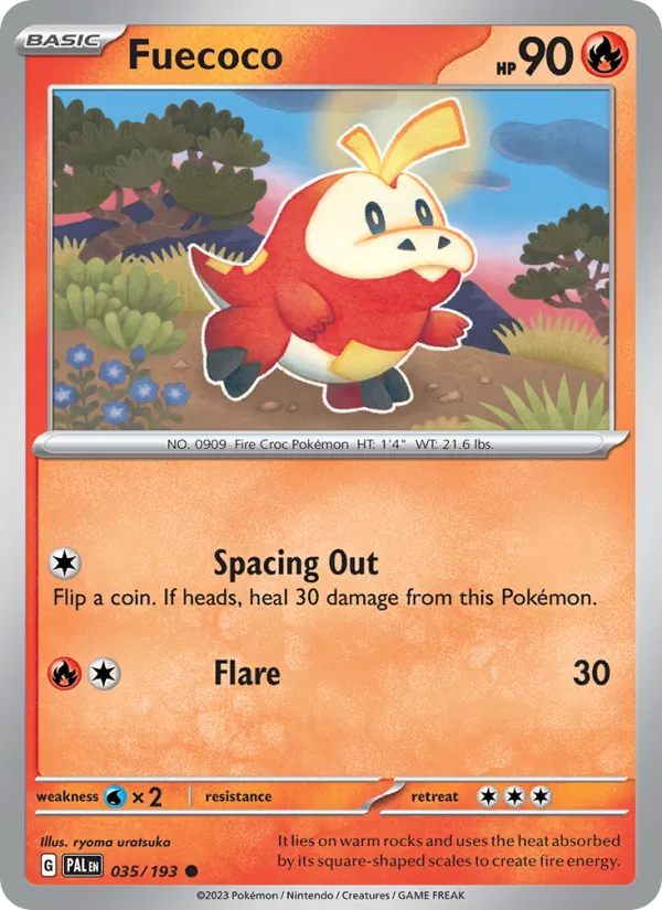 Fuecoco - Paldea Evolved Pokemon Card