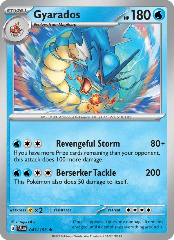 Gyarados - Paldea Evolved Pokemon Card