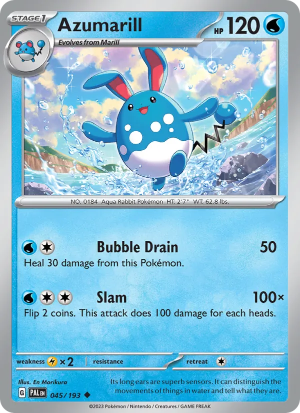 Azumarill - Paldea Evolved Pokemon Card