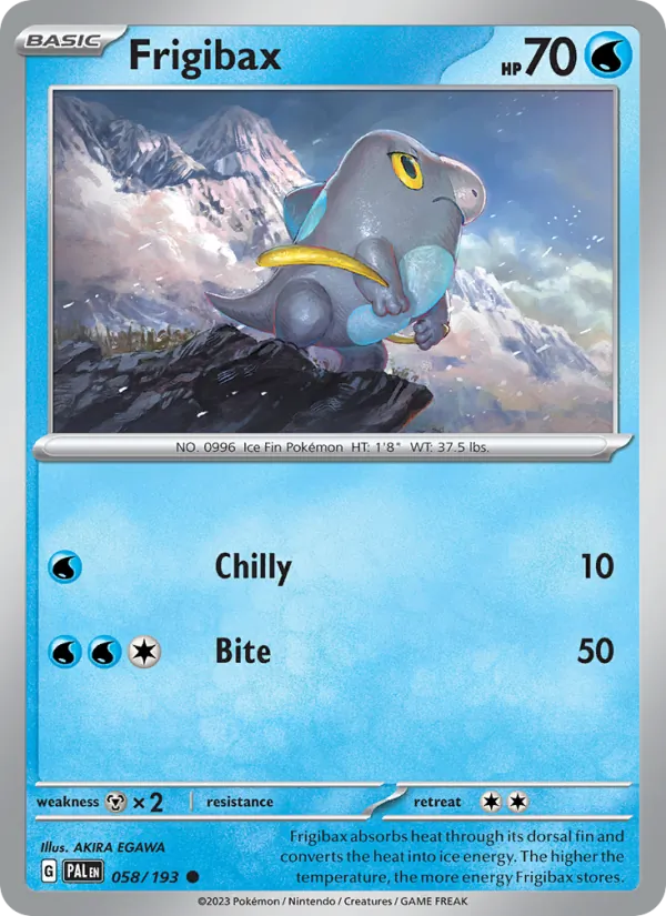 Frigibax - Paldea Evolved Pokemon Card