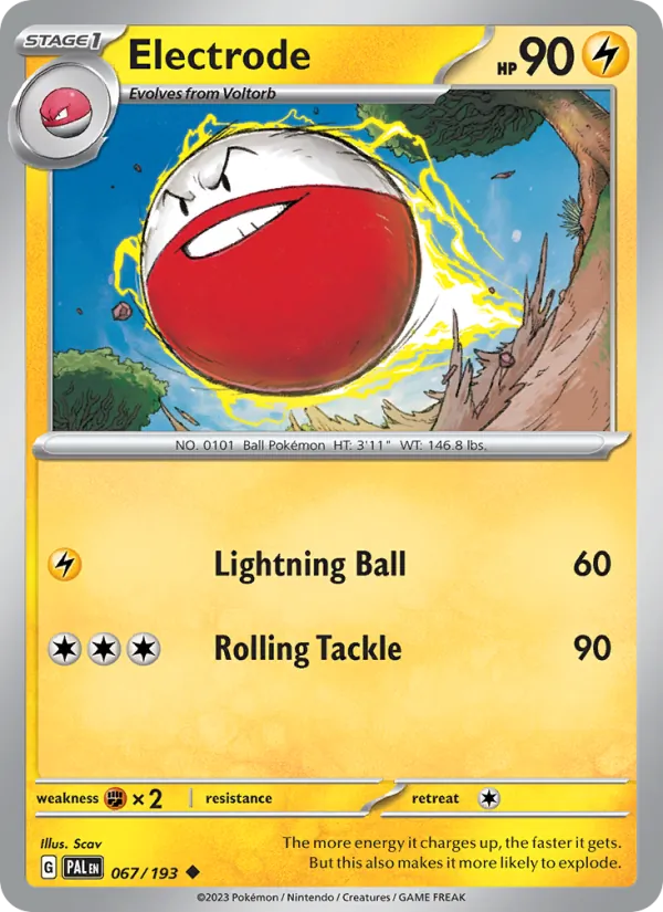 Electrode - Paldea Evolved Pokemon Card