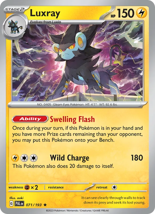 Luxray - Paldea Evolved Pokemon Card