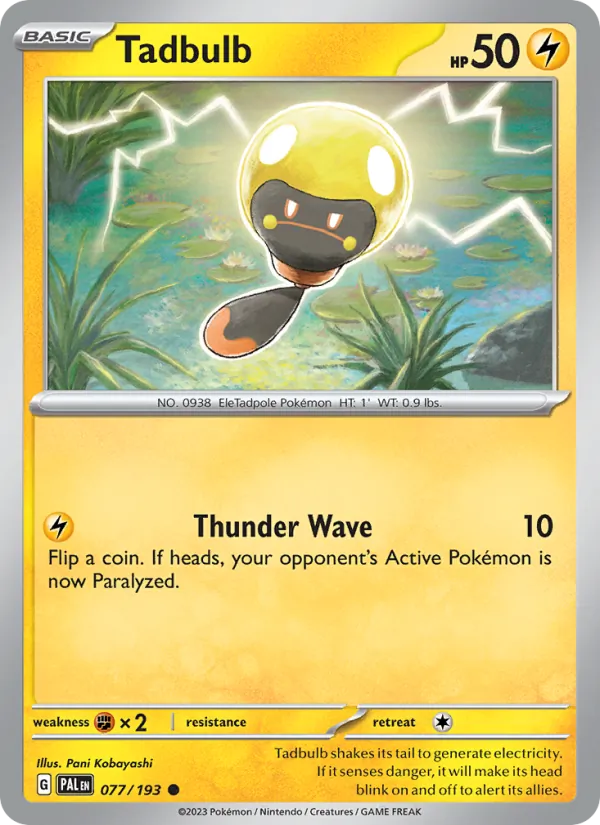 Tadbulb - Paldea Evolved Pokemon Card