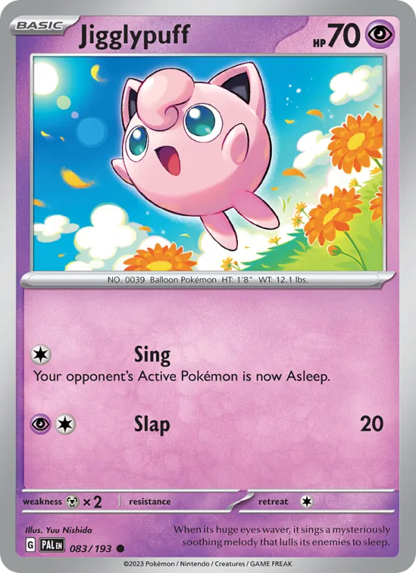 Jigglypuff - Paldea Evolved Pokemon Card