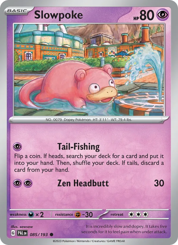 Slowpoke - Paldea Evolved Pokemon Card