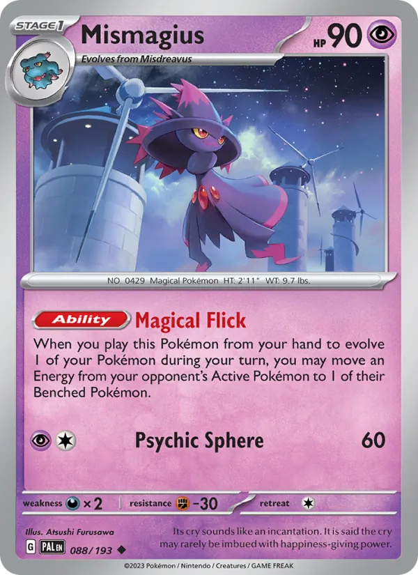 Mismagius - Paldea Evolved Pokemon Card