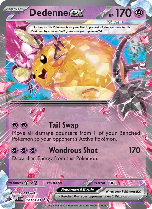 Dedenne ex - Paldea Evolved Pokemon Card