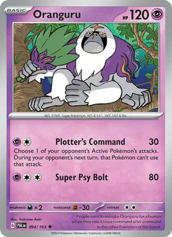 Oranguru - Paldea Evolved