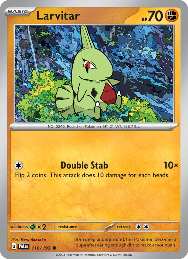 Larvitar - Paldea Evolved Pokemon Card