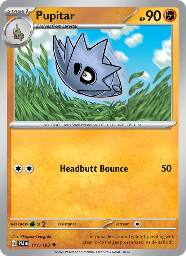 Pupitar - Paldea Evolved Pokemon Card