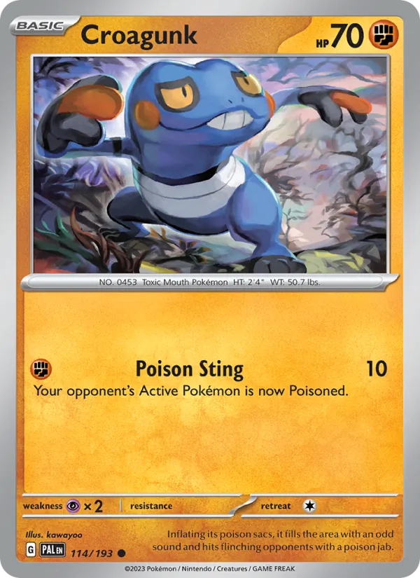 Croagunk - Paldea Evolved Pokemon Card