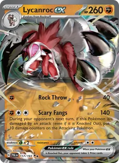 Lycanroc ex - Paldea Evolved