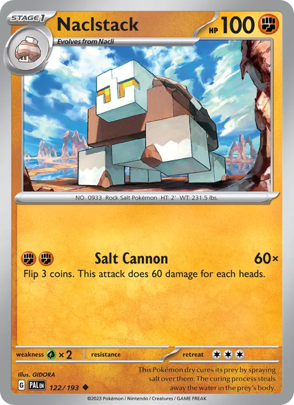Naclstack - Paldea Evolved Pokemon Card