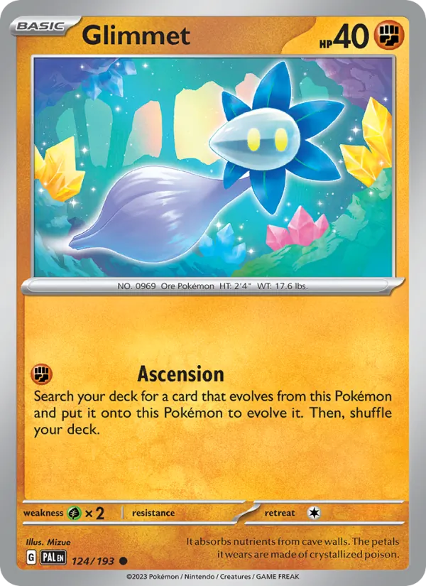 Glimmet - Paldea Evolved Pokemon Card