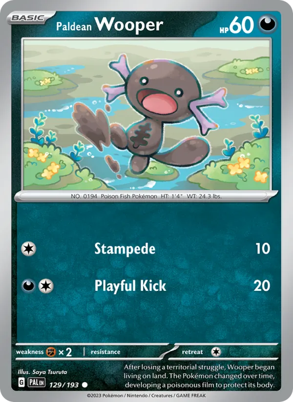 Paldean Wooper - Paldea Evolved Pokemon Card