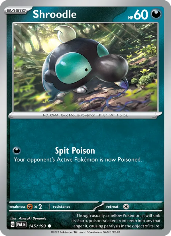 Shroodle - Paldea Evolved Pokemon Card