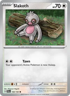 Slakoth - Paldea Evolved