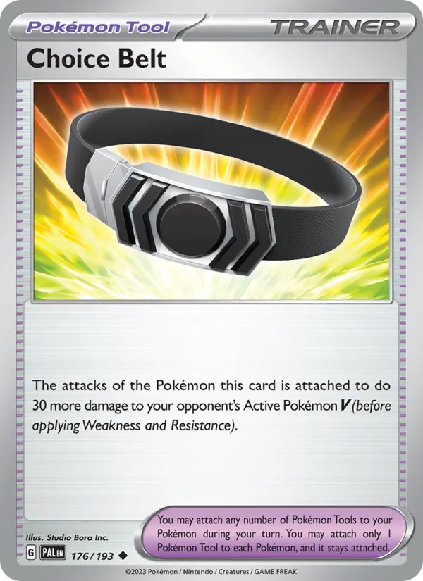 Choice Belt - Paldea Evolved Pokemon Card