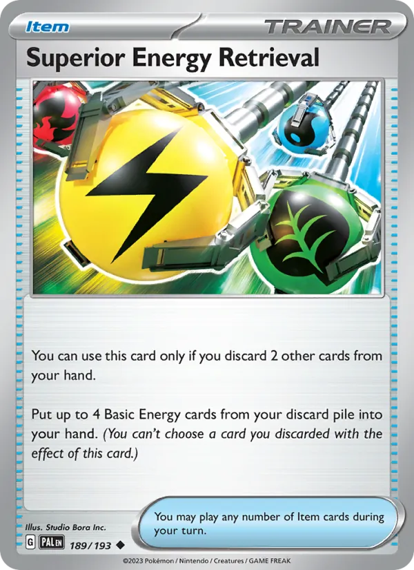 Superior Energy Retrieval - Paldea Evolved Pokemon Card