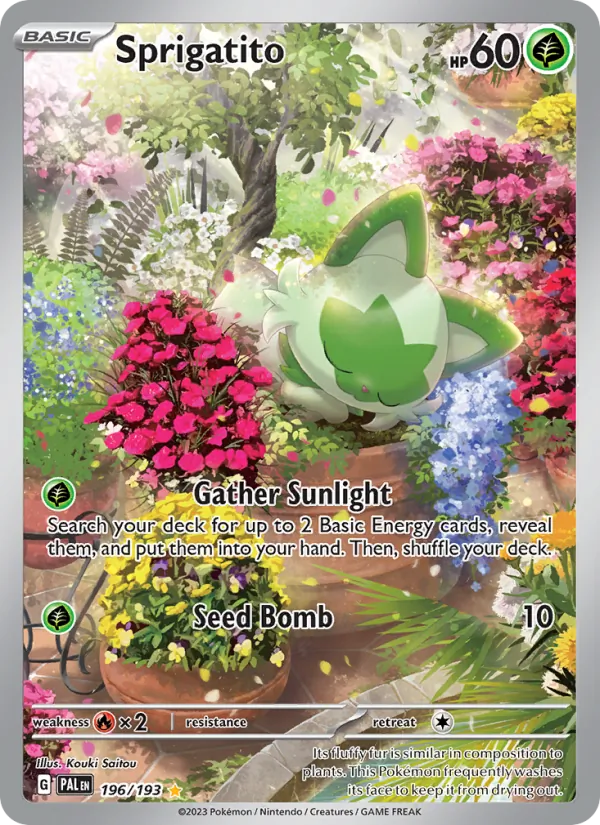 Sprigatito - Paldea Evolved Pokemon Card