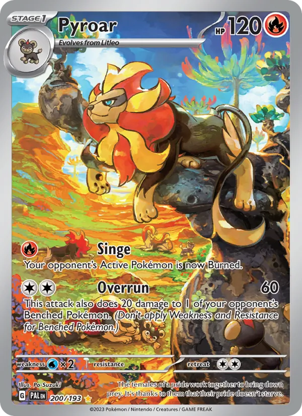 Pyroar - Paldea Evolved Pokemon Card