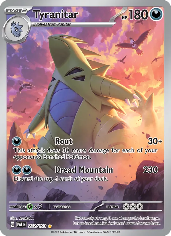 Tyranitar - Paldea Evolved Pokemon Card