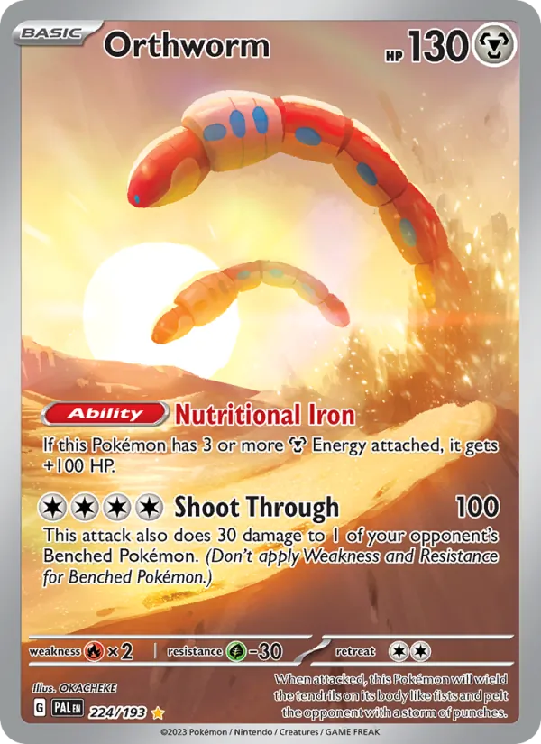 Orthworm - Paldea Evolved Pokemon Card