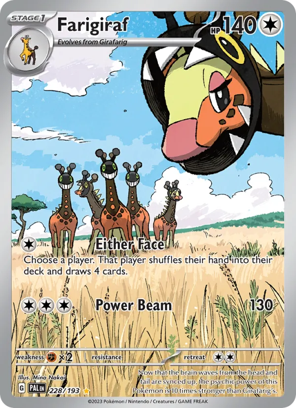 Farigiraf - Paldea Evolved Pokemon Card