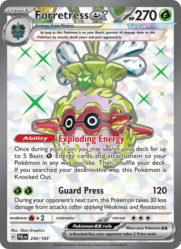 Forretress ex - Paldea Evolved Pokemon Card