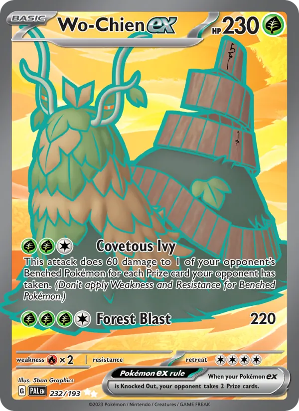 Wo-Chien ex - Paldea Evolved Pokemon Card