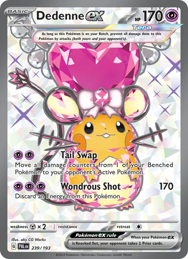 Dedenne ex - Paldea Evolved Pokemon Card