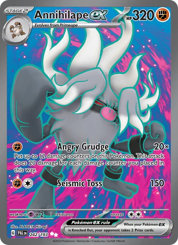 Annihilape ex - Paldea Evolved Pokemon Card