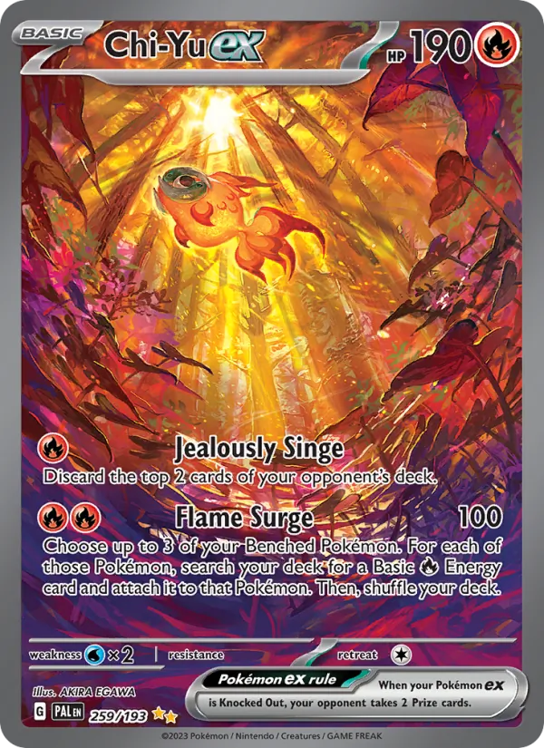 Chi-Yu ex - Paldea Evolved Pokemon Card