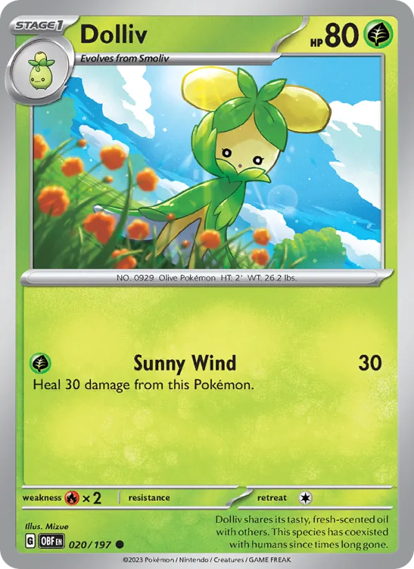 Dolliv - Obsidian Flames Pokemon Card