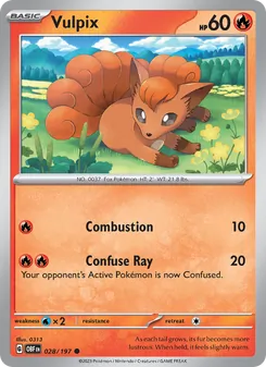 Vulpix - Obsidian Flames
