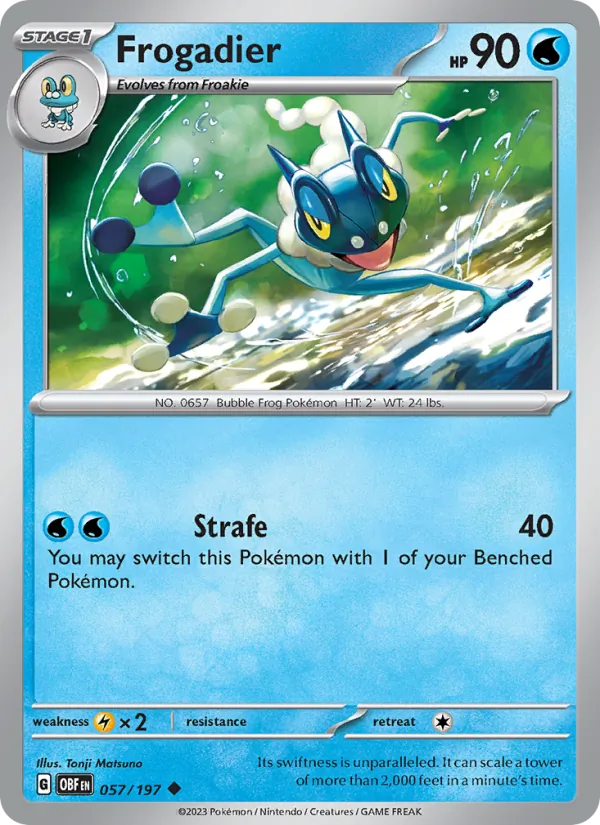 Frogadier - Obsidian Flames Pokemon Card