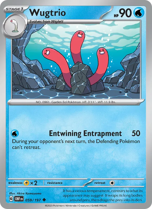 Wugtrio - Obsidian Flames Pokemon Card