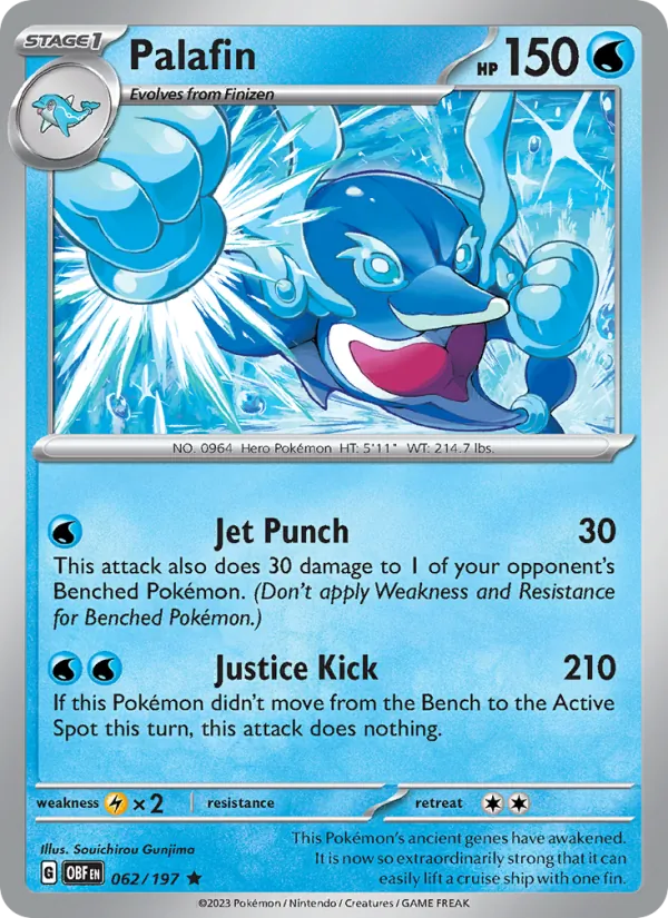 Palafin - Obsidian Flames Pokemon Card