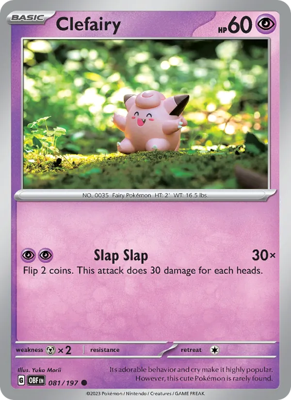 Clefairy - Obsidian Flames Pokemon Card