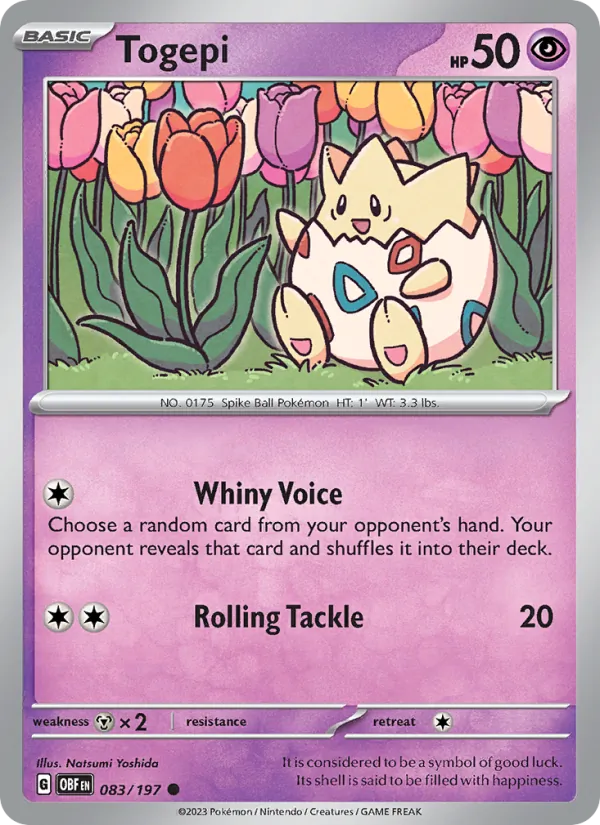 Togepi - Obsidian Flames Pokemon Card