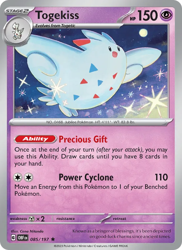 Togekiss - Obsidian Flames Pokemon Card