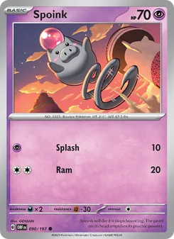 Spoink - Obsidian Flames