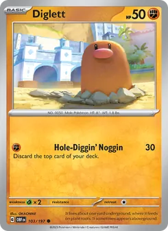 Diglett - Obsidian Flames